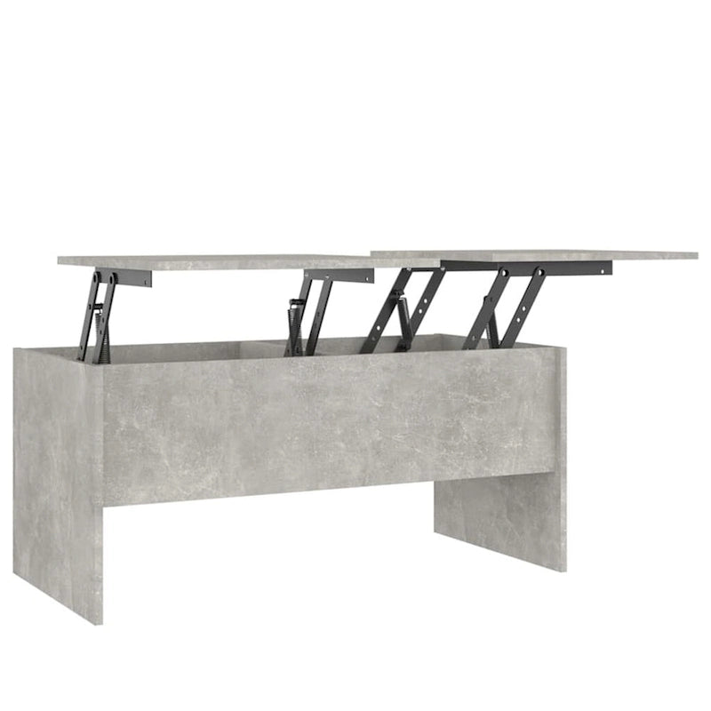 Mesa de centro elevable con almacenamiento – Estilo moderno, para 1 persona (Blanca/Roble/Gris/Negra)